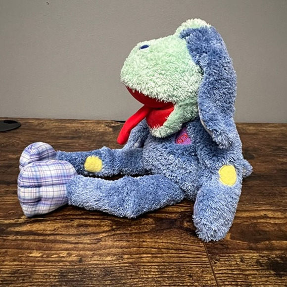 Gymboree Floppy Blue Puppy Dog Plush Puppet - Picture 4 of 7